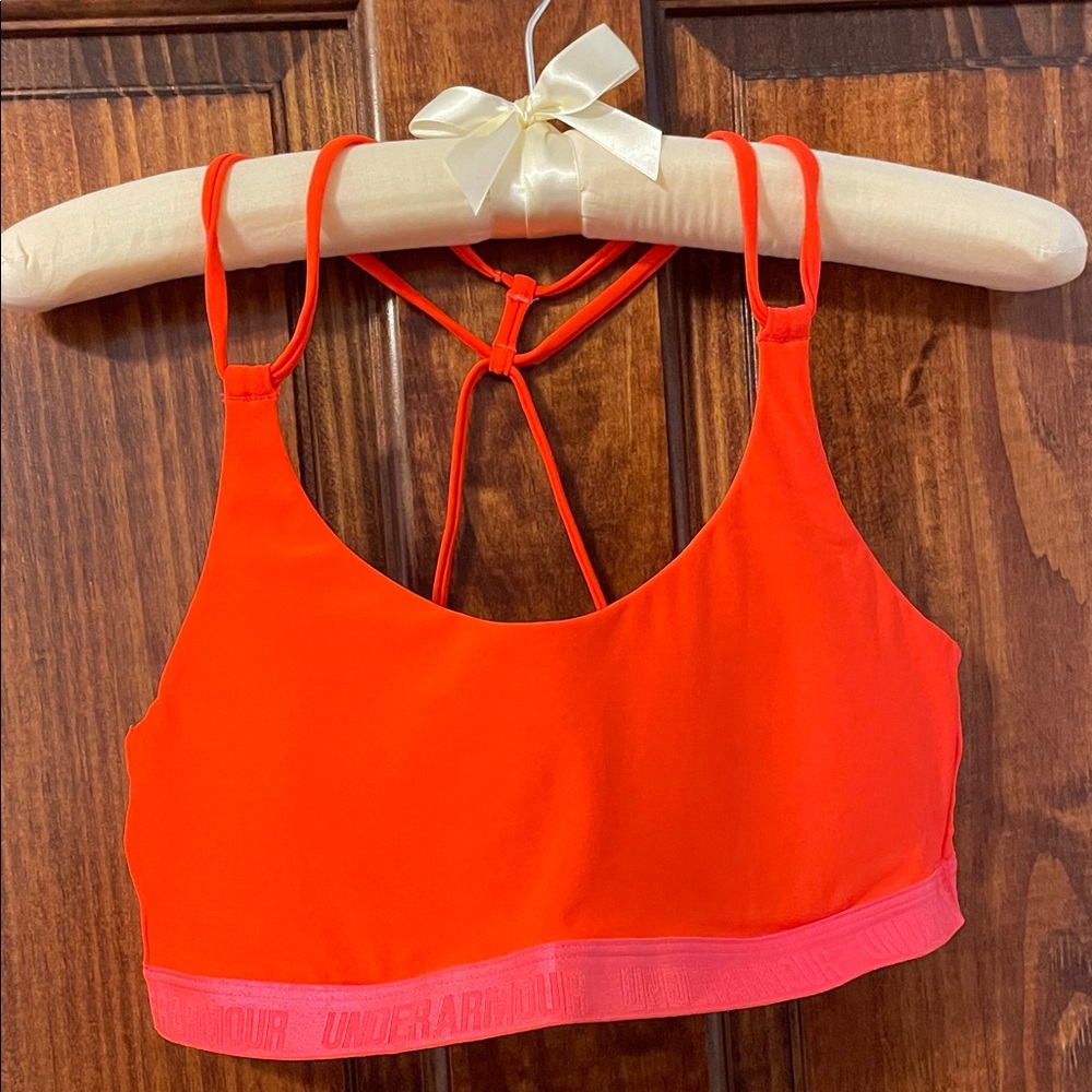Under Armour Women's Vibrant Orange Sports Bra